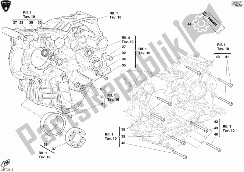 Tutte le parti per il Cuscinetti Del Basamento del Ducati Superbike 998 RS 2003
